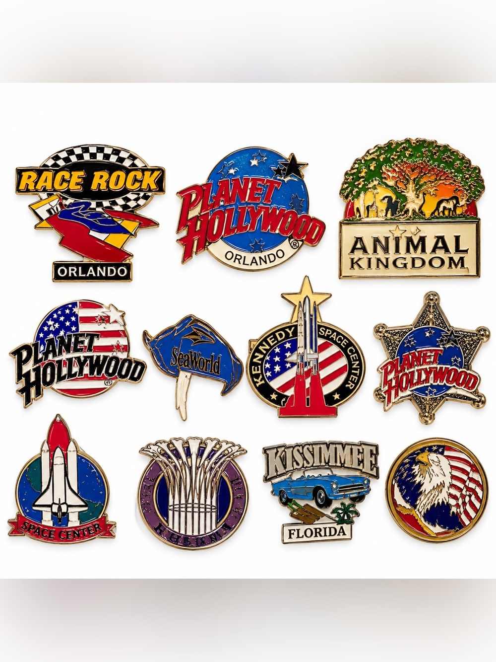 Lot of 11 souvenir Pins Florida